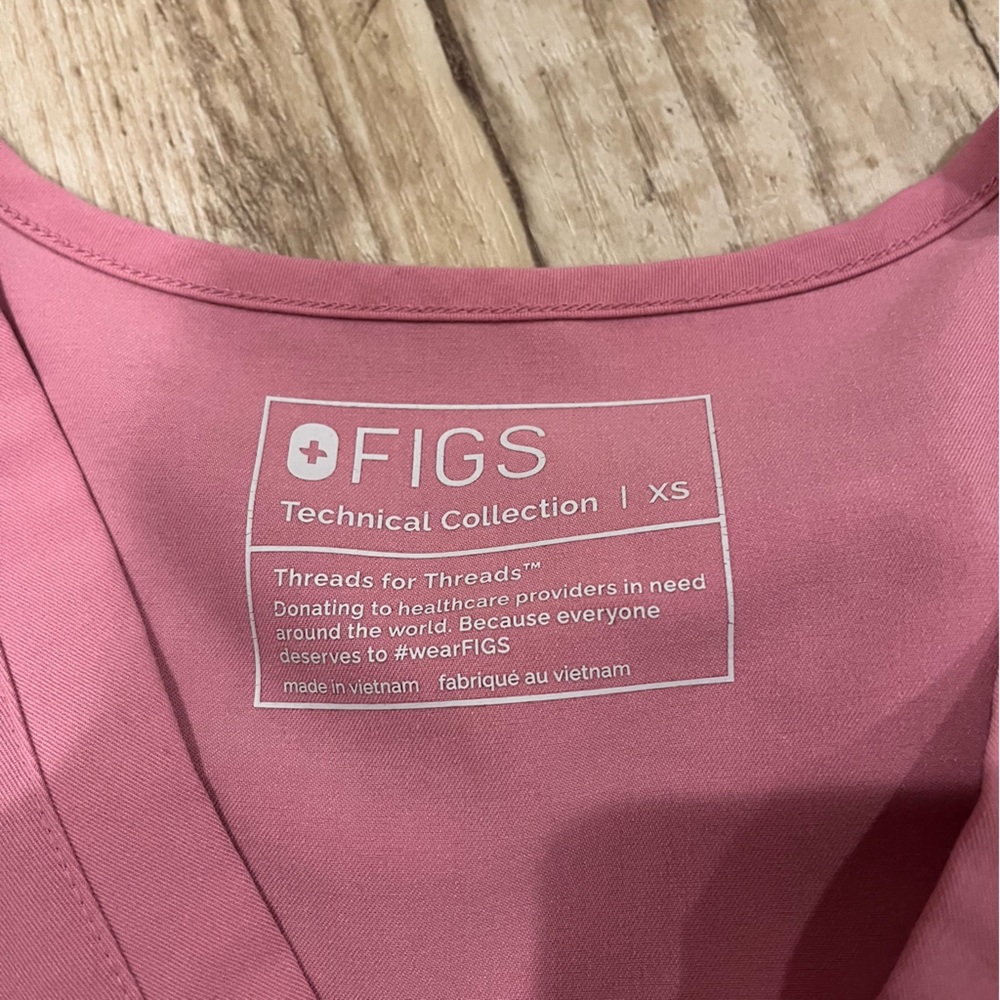 Figs scrub set chalk pink - Picture 3 of 4